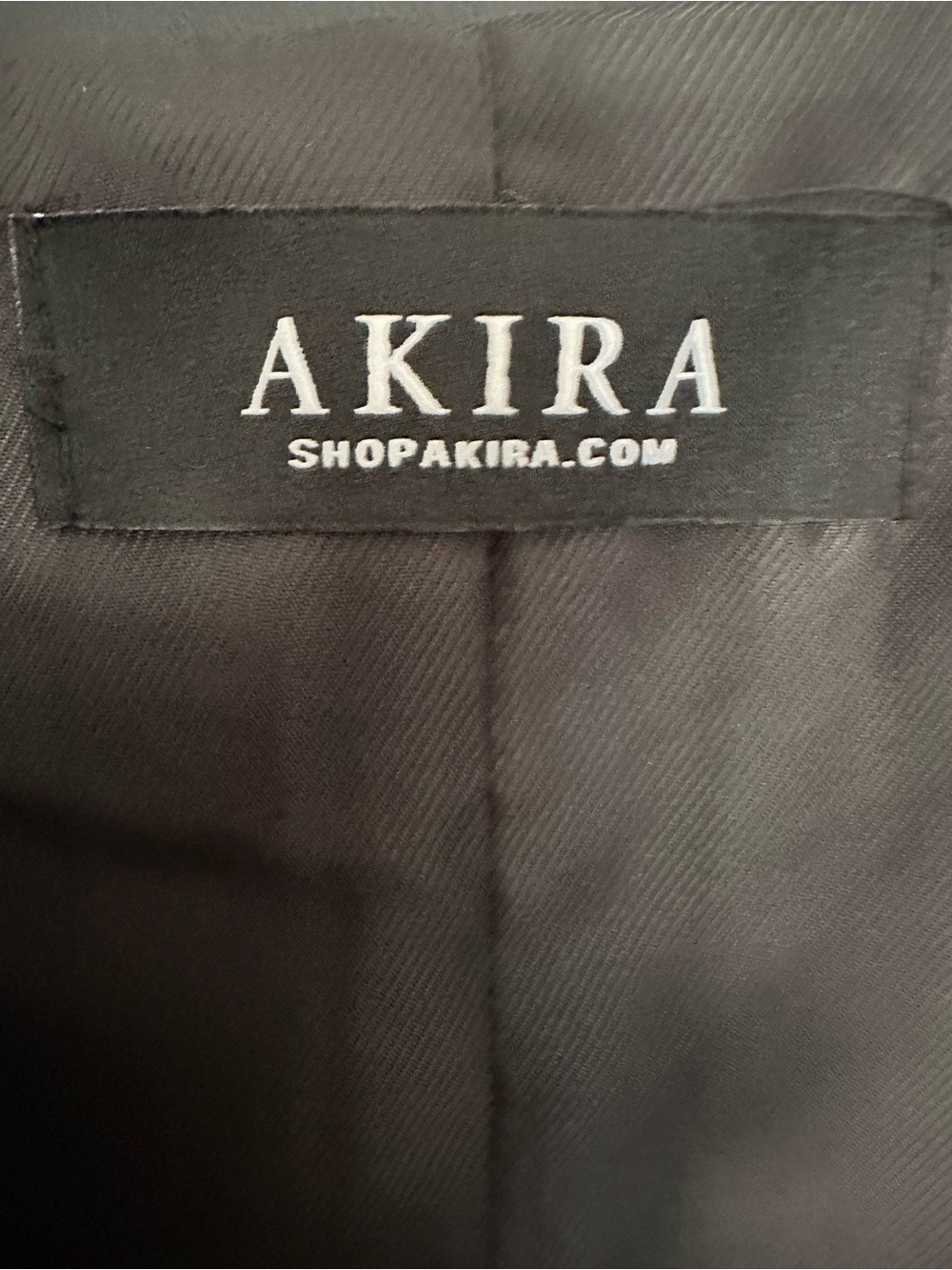AKIRA Milan Street Style Poncho With Black Trim And White Stripes - Picture 8 of 12